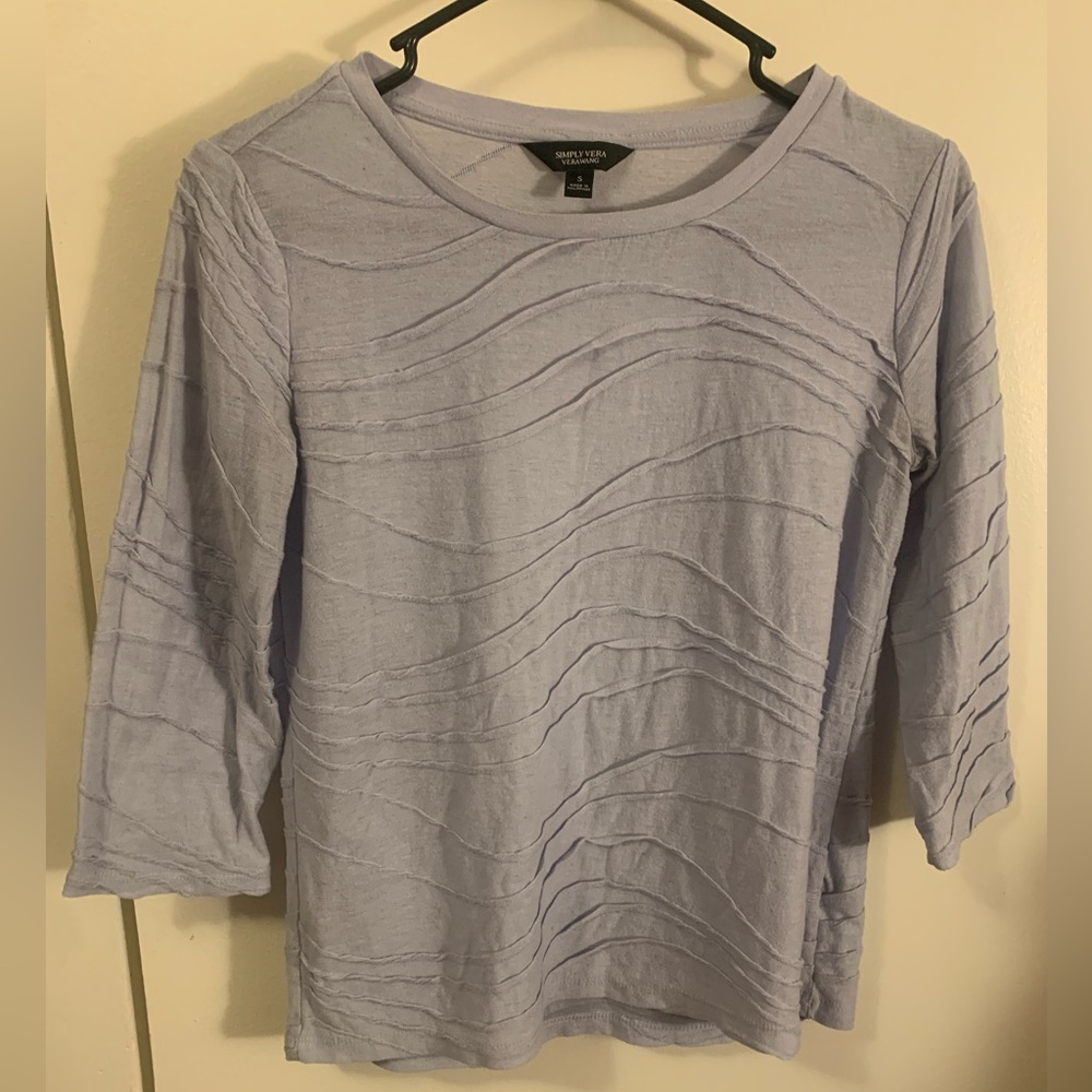 Simply Vera wang light blue shirt